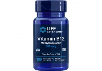 Life Extension Vitamin B12 Methylcobalamin 500mcg, 100 vegetarian lozenges